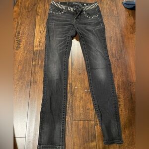 Women’s Washed Black Skinny Jeans Miss Me